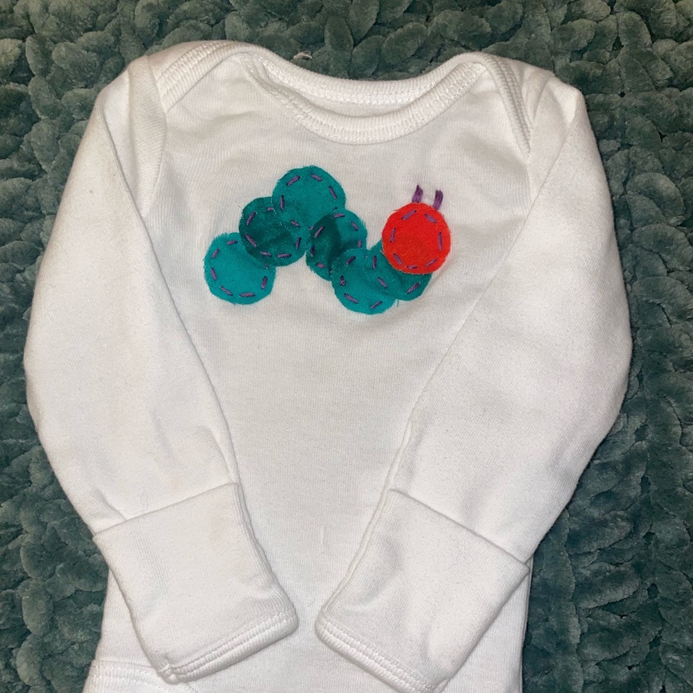 Green Caterpillar Onesie